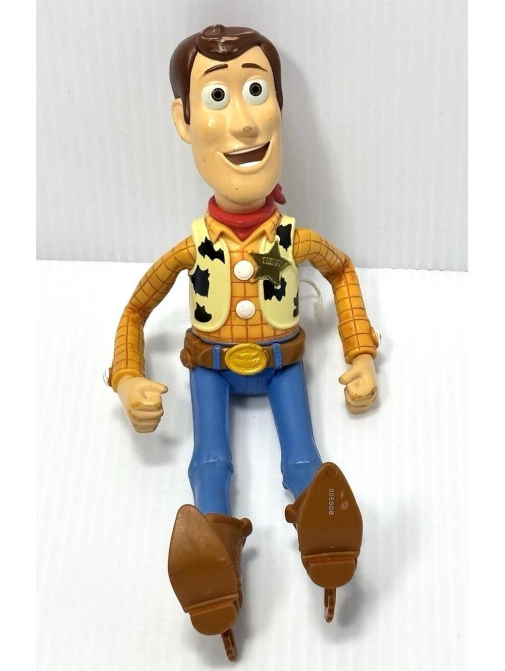 Toy Story Woody Action Figure Pull String Back Stamp Disney Pixar Toy, GUC